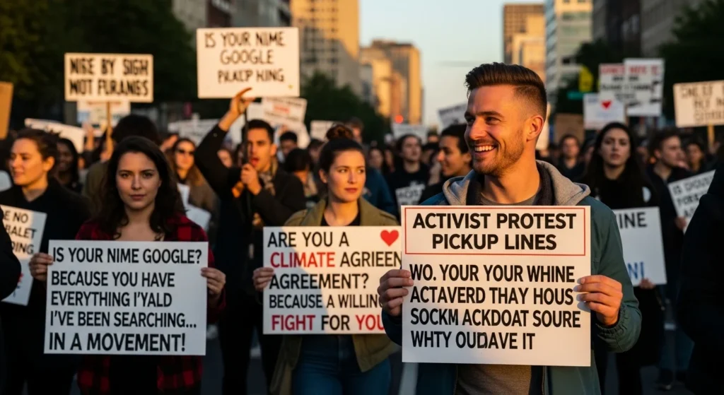 Activist Protest Pickup Lines